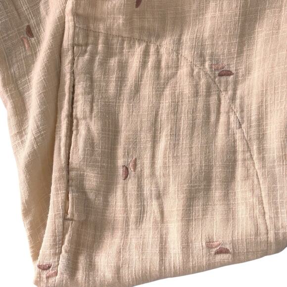 Madewell Cotton Gauze Embroidered Lightspun Lakeline Shirtdress Cream Medium - Picture 9 of 11